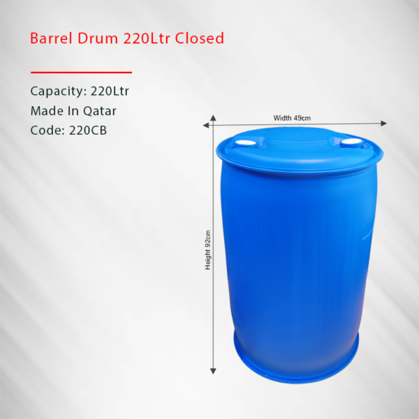 Drum blue 220ltr www.caterqatar.com