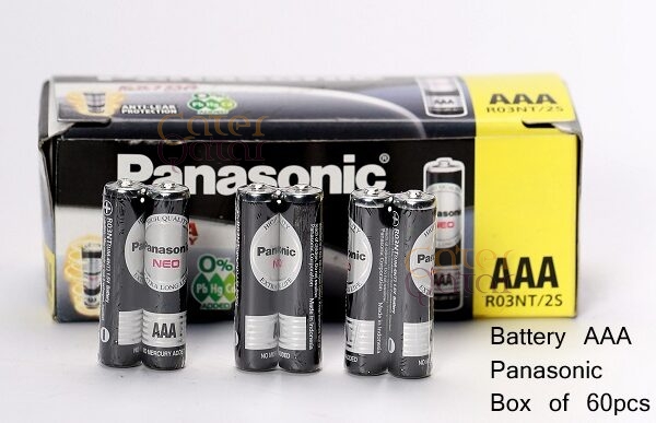 Battery AAA Panasonic box of 60pcs