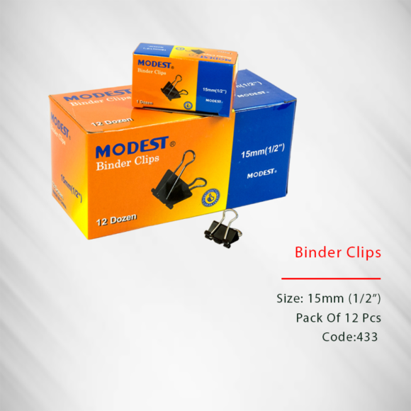 Binder Clip 15mm