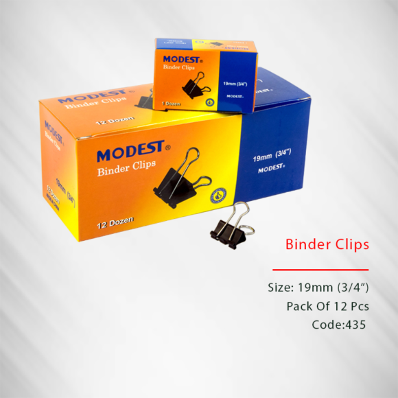 Binder Clip 19mm
