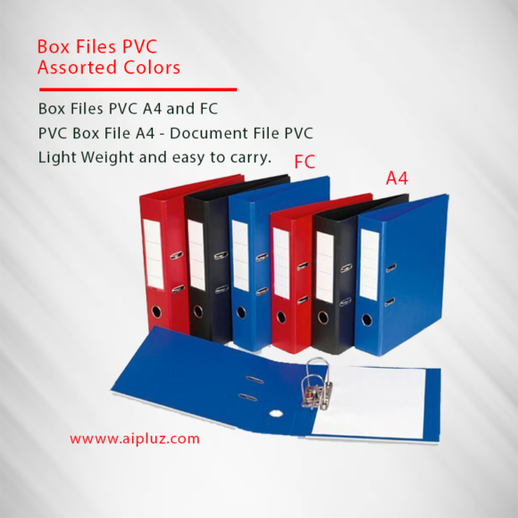 Box File PVC 75mm Red – Cater Qatar