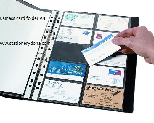 business card folder A5, A4 www.stationerydoha.com