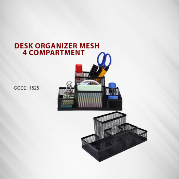 DESK ORGNZR MESH SET OF 4PCS