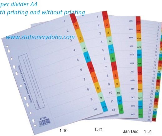 Dividers www.stationerydoha.com