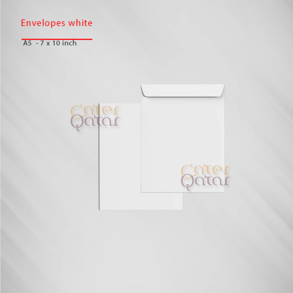 Envelope white A5 7x10