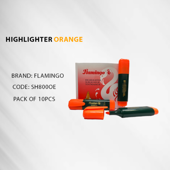 HIGHLIGHTER 10PC ORANGE FLAMINGO