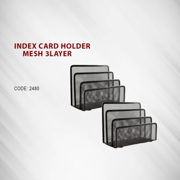 INDEX CARD HOLDER MESH 3 LAYER