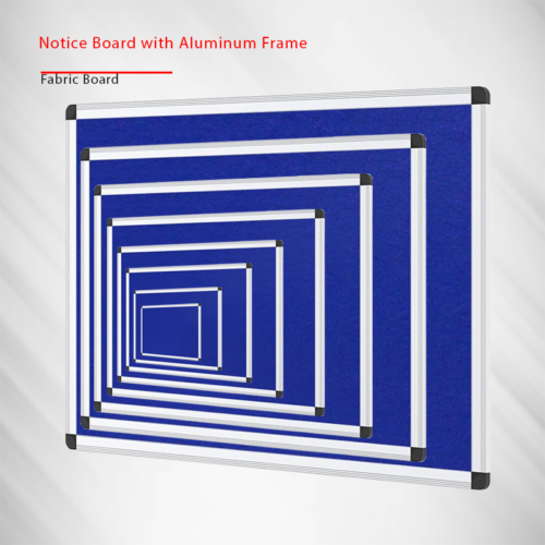 Notice board with aluminum frame لوح الإعلانات مجلس النسيج