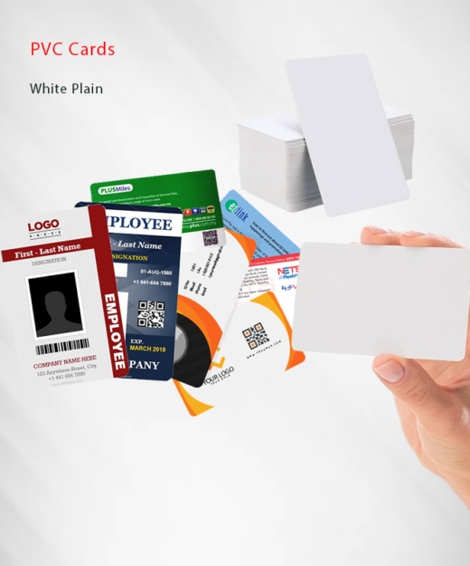 بطاقات PVC بيضاء PVC Cards white