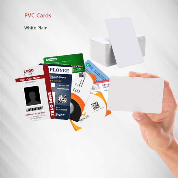 بطاقات PVC بيضاء PVC Cards white