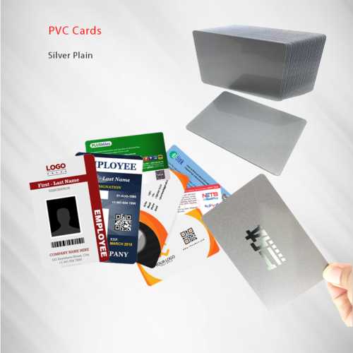 بطاقات PVC فضية PVC Cards Silver