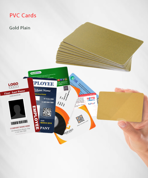 بطاقات PVC الذهبية PVC Cards Gold