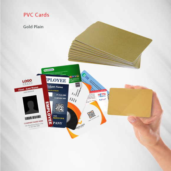 بطاقات PVC الذهبية PVC Cards Gold