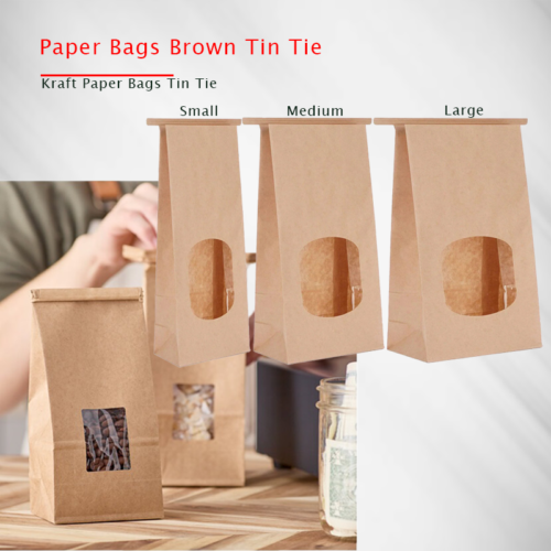 aper Bag Brown Tin Tie Kraft Paper Bags www.caterqatar.com