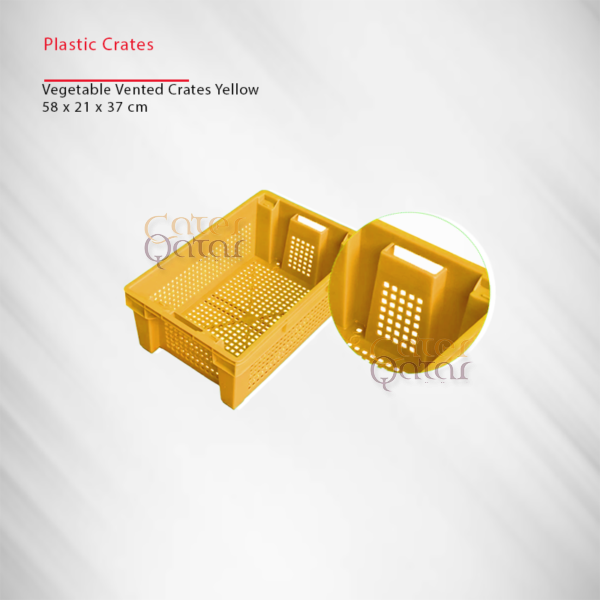 Plastic Crates Yellow VC5837YW