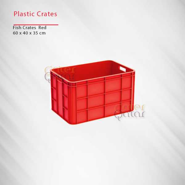 Plastic Fish Crates Red FC6040RD