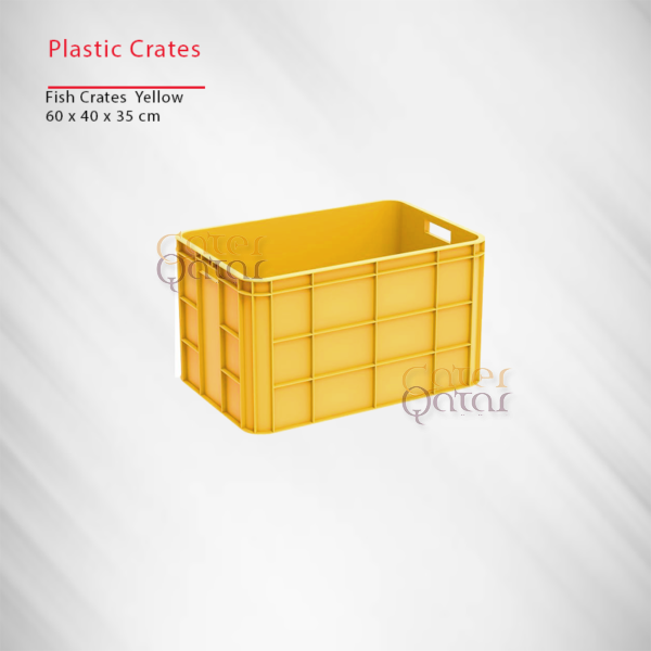 Plastic Fish Crates Yellow FC6040YW