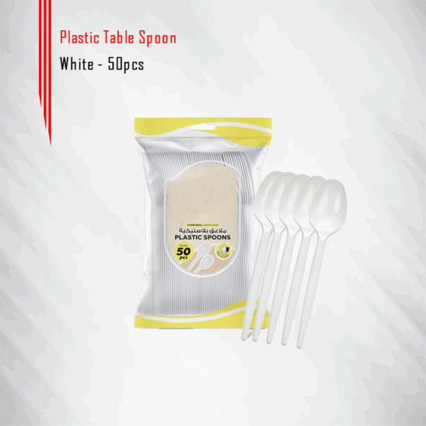 Plastic Spoon White in Qatar