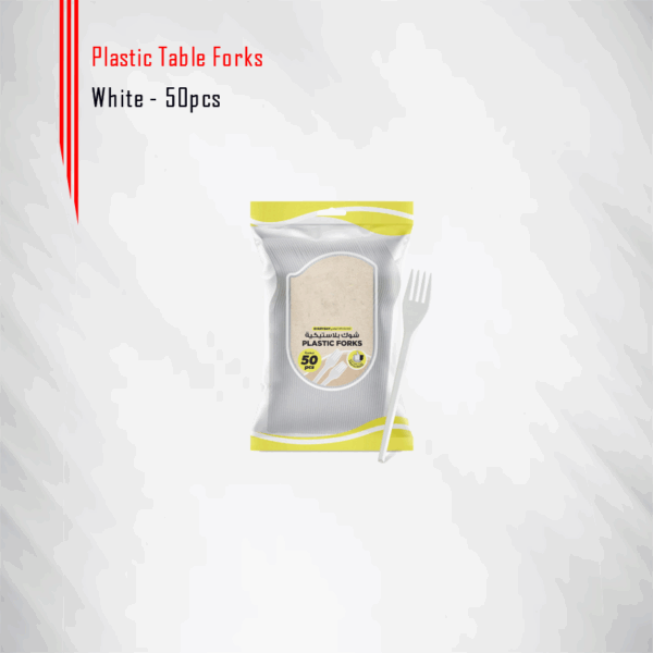 Plastic Fork White in Qatar