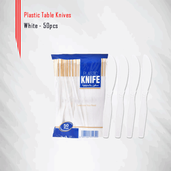 Plastic Knives White in Qatar