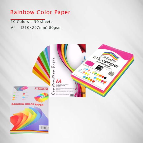 rainbow color paper Qatar