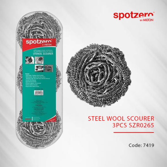 STEEL WOOL SCOURER 3PCS SZR0265