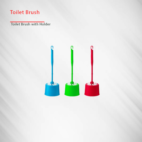 TOILET BRUSH WITH HOLDER فرشاة تواليت مع حامل