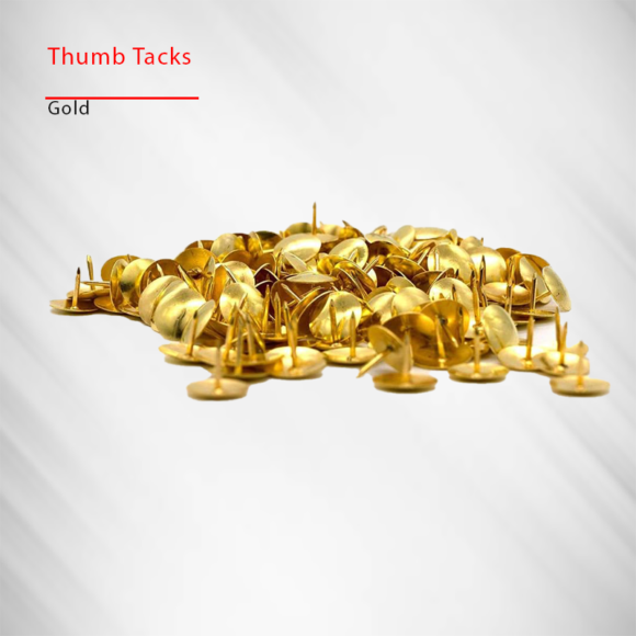 Thumb tacks gold