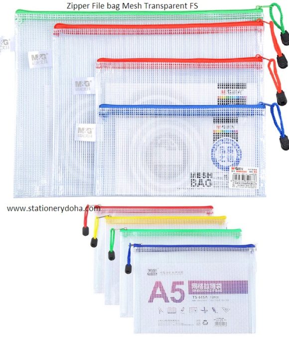 Zipper file bag Mesh A5