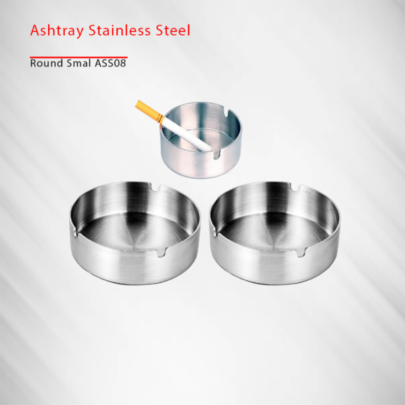 ashtray Steel Round Small ASS08