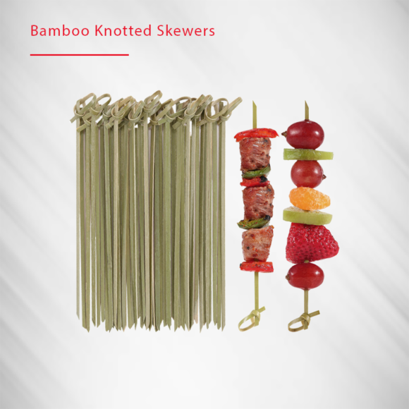 bamboo knotted skewer.