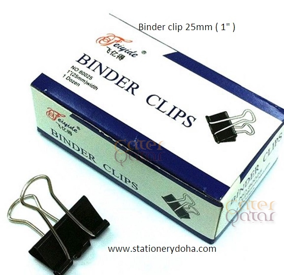 Binder clips 25mm (1″) – Cater Qatar