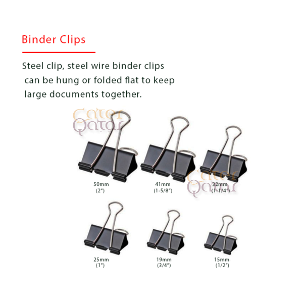 binder clips 6sizes