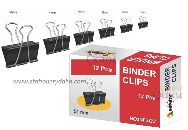 Binder Clip Size Chart