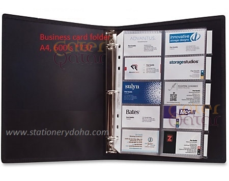 business card folder A5, A4 www.stationerydoha.com