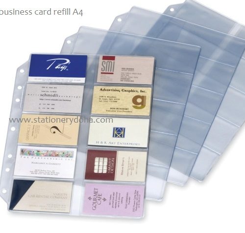 business card refill A4 www.stationerydoha.com