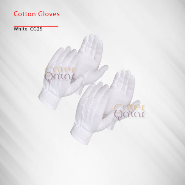 cotton gloves white CG25