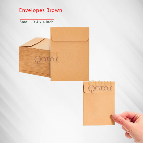 envelope brown 3.5x4