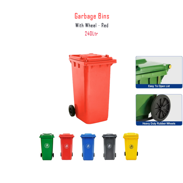 Rubbish bin in Qatar