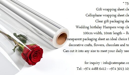 gift wrap clear www.caterqatar.com