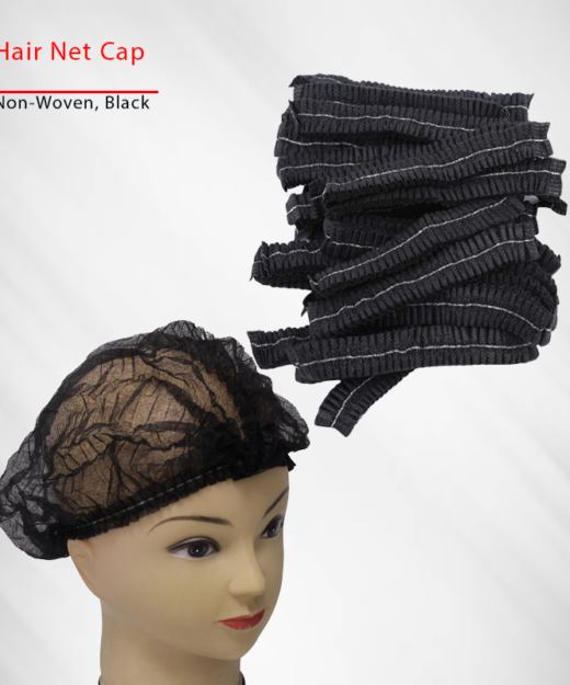 hairnet cap black. 480