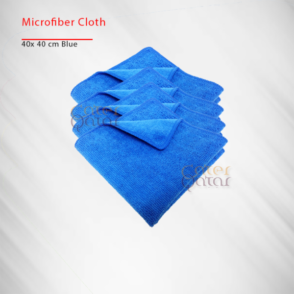 microfiber cloth blue