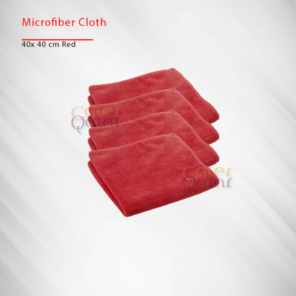 microfiber cloth red