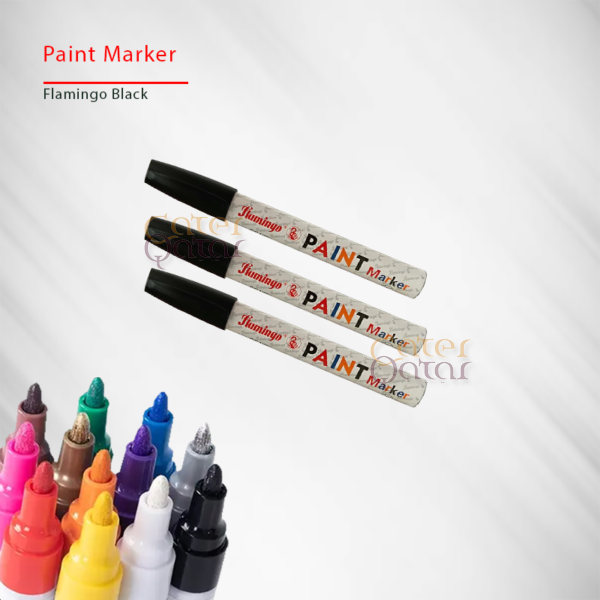 paint marker black flamingo