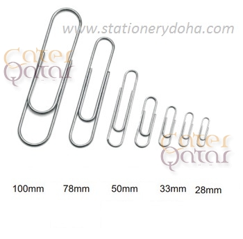 Paper Clip Size Chart