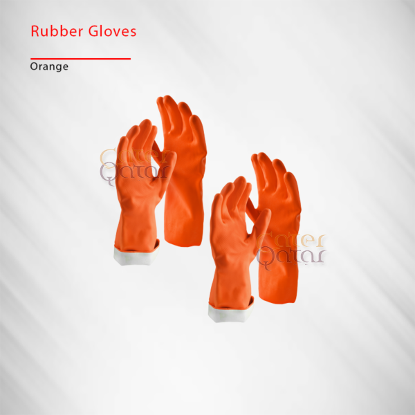 rubber gloves Orange RBO100