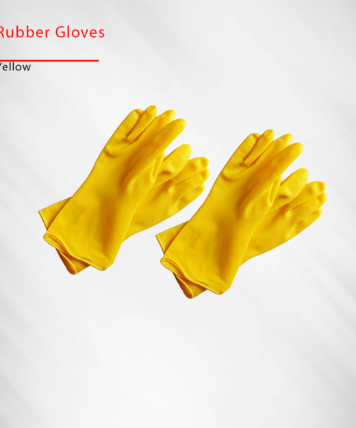 rubber gloves yellow 555