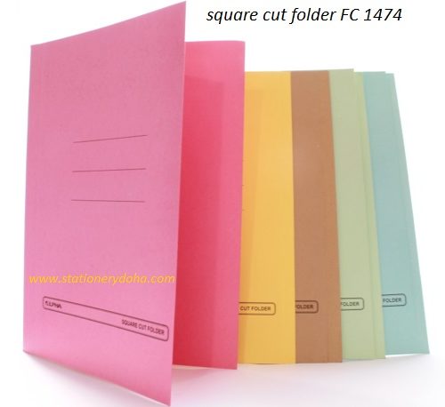 Square Cut Folder FC *1474 www.stationerydoha.com