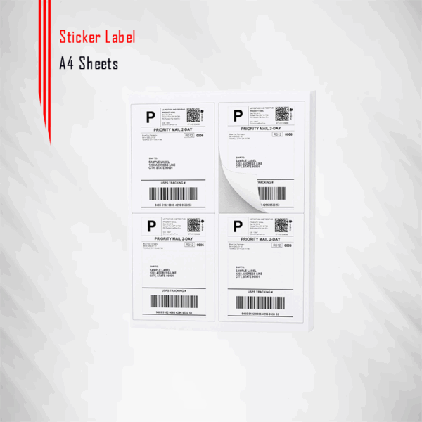Paper sticker label Qatar