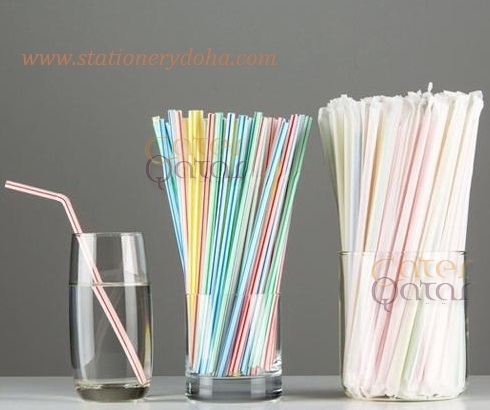 straws colord wraped www.stationerydoha.com